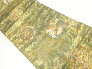 花鳥模様織出し袋帯